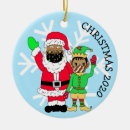 Search for ethnic christmas tree decorations Santa