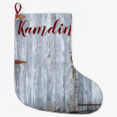 Search for rustic christmas stockings White