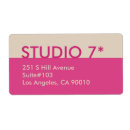 Search for address business labels Pink