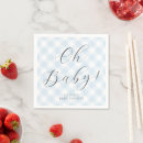 Search for blue gingham napkins Pattern