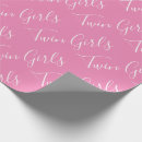Search for twins baby shower wrapping paper Twin girls