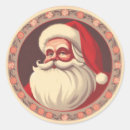 Search for retro santa stickers Vintage