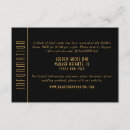Search for suit and tie invitations Black and gold