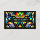 Search for stained glass business cards Colourful