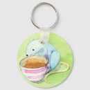 Search for beverages round key rings Illustration