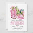 Search for cactus birthday invitations Cowgirl