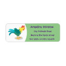 Search for fowl return address labels Rooster