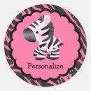 Search for pink zebra stickers Girls