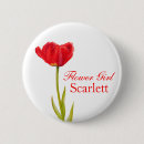 Search for single flower badges Red