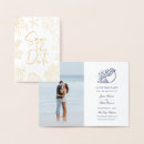Search for seashells save the dates Coral
