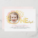 Search for pink butterfly 1st birthday invitations Pink and gold
