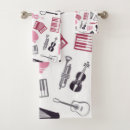 Search for music bath towels Pattern