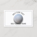 Search for golf business cards Player