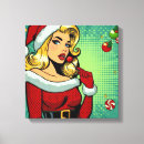 Search for retro christmas canvas prints Vintage