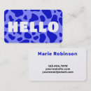 Search for cow print business cards Modern