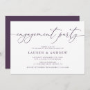 Search for purple engagement party invitations Minimalist
