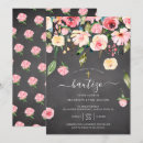 Search for chalkboard christening invitations Floral