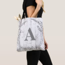 Search for white letter bags Initial