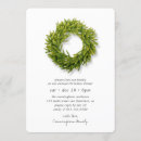 Search for green wreath invitations Modern