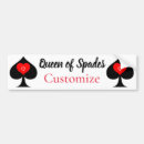 Search for queens bumper stickers Black