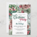 Search for pine christmas invitations Red