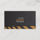 Search for general contractor business cards Black