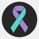 Search for suicide prevention ribbon stickers Mental health education