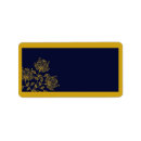 Search for flower wedding return address labels Blue