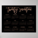 Search for rose gold calendars Typography