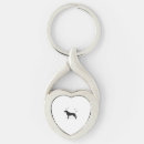 Search for dog silhouette key rings Pug