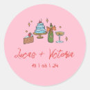 Search for funky wedding stickers Quirky