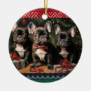 Search for frenchie christmas tree decorations Xmas