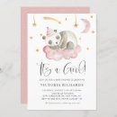 Search for pink panda invitations It's a girl