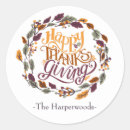 Search for elegant thanksgiving stickers Simple