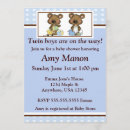 Search for twin bears invitations Multiples