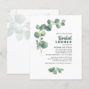 Search for budget bridal shower invitations Eucalyptus