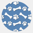 Search for blue dog paw stickers Pattern