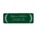 Search for dark teal return address labels Modern