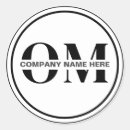 Search for white monogram stickers Professional elegant business monogram