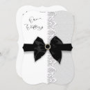 Search for lace border wedding invitations White