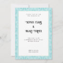 Search for blue damask wedding invitations Classic