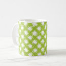Search for green and white mugs Pattern