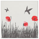 Search for red poppy fabric Garden
