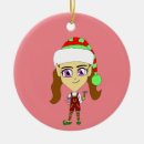 Search for cute elf christmas tree decorations Chibi