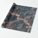 Search for rose gold and navy blue wrapping paper Chic