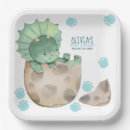 Search for baby dinosaur shower plates Boy