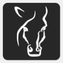Search for horse silhouette stickers Black and white