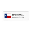 Search for texas star return address labels America