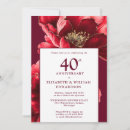 Search for ruby red and gold invitations Floral