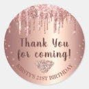 Search for diamonds stickers Rose gold